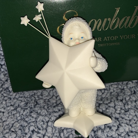 Snowbabies “I’m the Star Atop Your Tree” Bisque Tree-topper in Box - Picture 8 of 8
